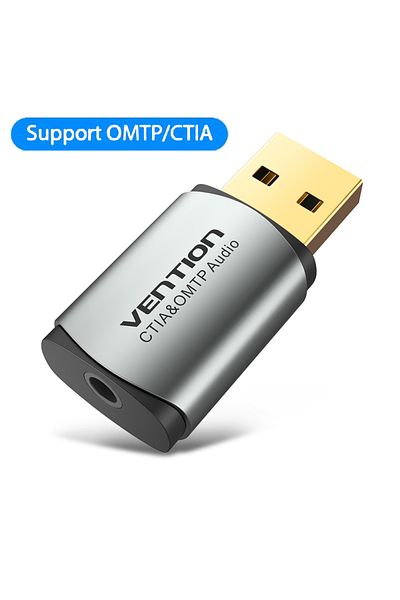 Choice Cdlh0 Vention Sound Card Usb Audio Interface External Sound Card Usb Adapter 3.5mm For Laptop Speake