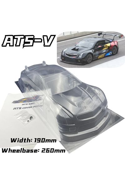 Choice Rc 1/10 Ats V Pvc Body Shell 190mm Width 260mm Wheelbase With Tail No Paint 1/10 Rc Turing Drift ...