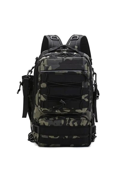 Choice حقيبة ظهر سوداء لتخزين أدوات الصيد للرجال، حقائب كتف للصيد في الهواء ا...