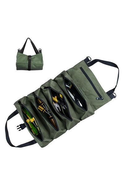 Choice Green Portable Oxford Cloth Storage Bag Toolkit Car Automotive Motorcycle Canvas Wrench Tool Organiz