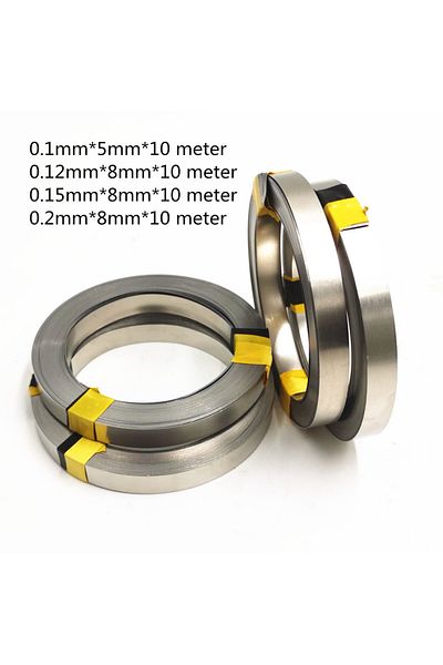 Choice 0.15x8x10m 1 Roll 10m 18650 Li-ion Battery Nickel Sheet Plate Nickel Plated Steel Belt Strip Connect
