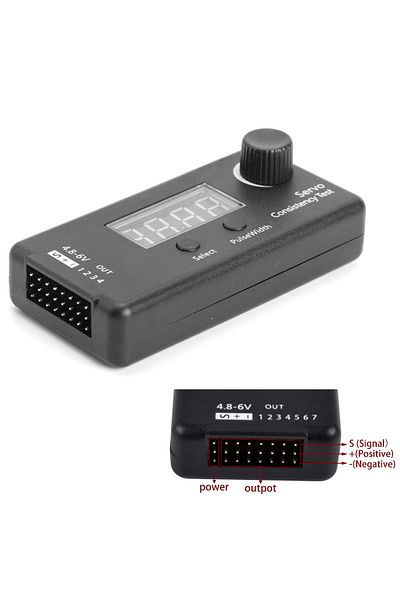 U-Angel-1988 D Type Digital Servo Tester / Esc Consistency Tester Steering Gear Measurement For Fpv Rc Helicopte