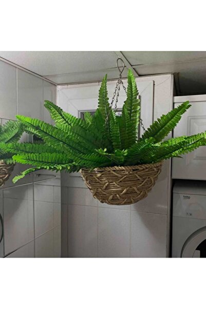 YAPAY ÇİÇEK DERYASI Yapay Çiçek AŞK MERDİVENİ Düz Yeşil 18 dal 55cm Salon Çiçeği Yapay Bitki