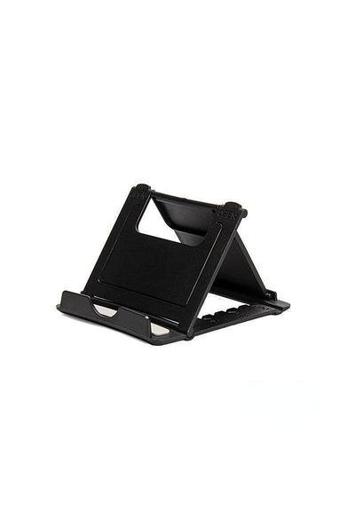 Choice Black Mini Creative Portable Universal Folding Plastic Phone Holder Tablet Computer Stand
