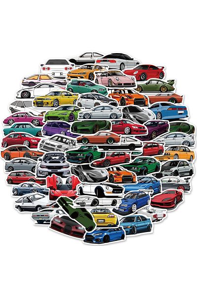 Choice 10/20/50/100pcs Racing Car Stickers Skateboard Bike Motorcycle Travel Luggage Toy Cool Vinyl Deca...