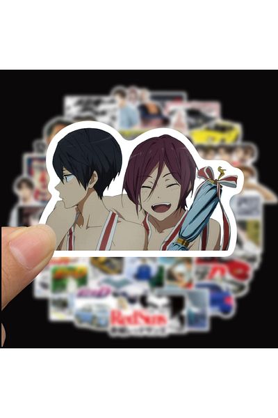 Choice 100pcs 50/100pcs Cartoon Initial D Graffiti Stickers Car Guitar Motorcycle Luggage Suitcase Diy Clas