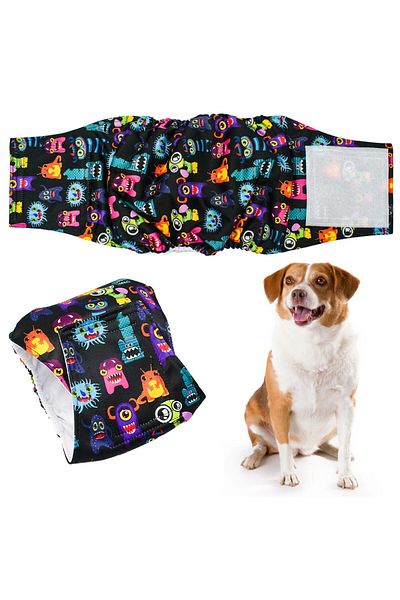 Choice S DG103 1PC Washable Belly Band for Male Dogs High Absorbing Male Dog Diapers & Extender Reusable Ma