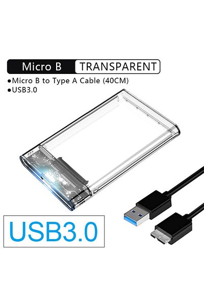Choice Transparent-usb3.0 3.0/2.0 Hdd Enclosure 2.5inch Sata Ssd Hard Drive Case With 5gbps Transfer Speed