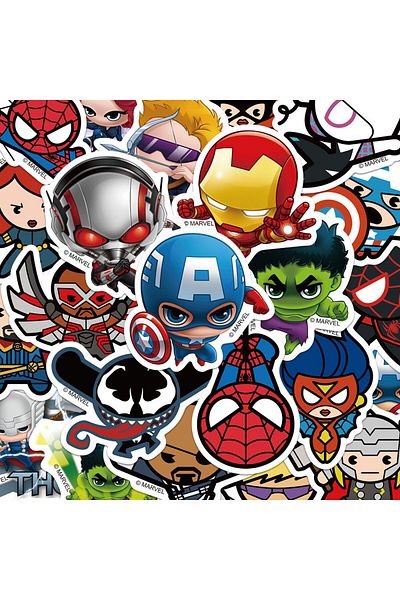 Choice 50pcs 50pcs Marvel The Avengers Anime Cartoon Sticker Diy Motorcycle Helmet Skateboard Laptop Bike C