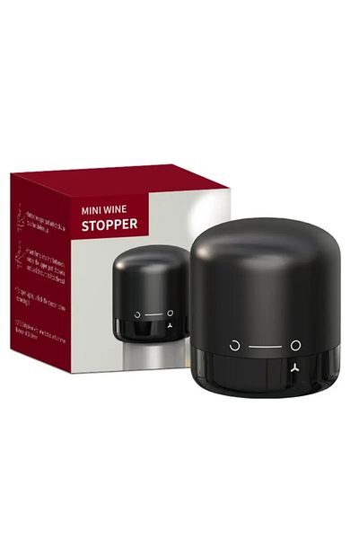 Choice Wine Stopper 1pc Black Domestic Kitchen Sealing Red Wine Bottles Stoppers Mini Preservation Spin Lea