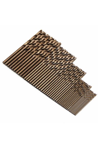 Choice Round 50pc With Cobalt 50pc M35 Roasted Yellow Cobalt Full Ground 1mm-3mm Twist Drill Steel Plate Dr