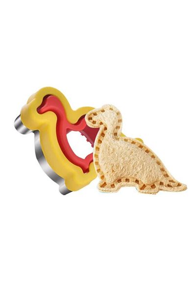 Choice Red 【hot Sales】1pcs Geometric Sandwich Cutter And Sealer Set Food-grade Pp Sandwich Cutting Sealing