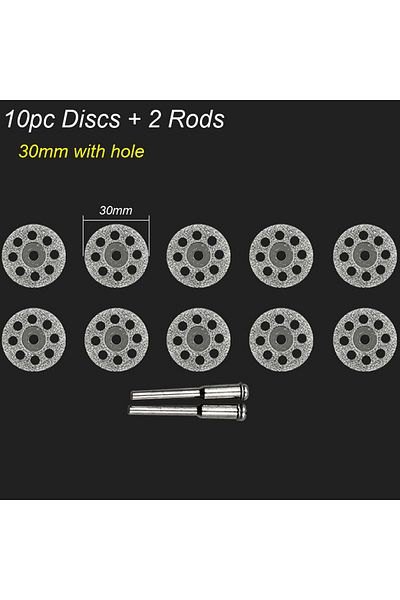 atooltour Diamond Disc 30mm Diamond Cutting Disc Wheels Circular Saw Blade CutOff Rotary Tool Disk Mini Drill