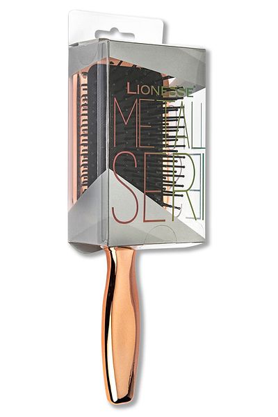 Lionesse Metallic Hair Brush 8590 Rosegold - Large Surface, Easy Comb, Metallic Color
