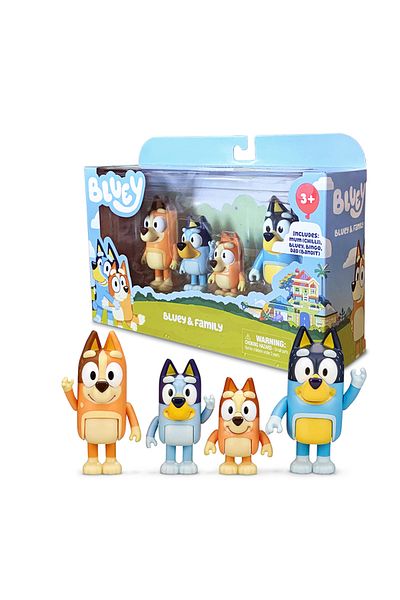 Choice 4pcs/Set Bluey Bingo And Friends Anime Action Figure Toy Set Movable Joint  PVC Model Doll Birthd...