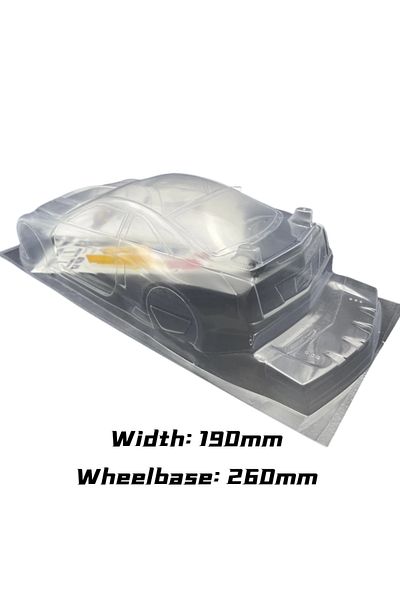Choice Rc 1/10 Ats V Pvc Body Shell 190mm Width 260mm Wheelbase With Tail No Paint 1/10 Rc Turing Drift ...