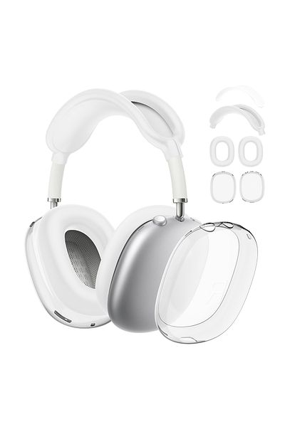 ALLOYSEED 4 in 1 Silicone + TPU Clear Cover Case Shockproof Ear Pad Ear Cups Headband Cover Ear Cushion/Ear...
