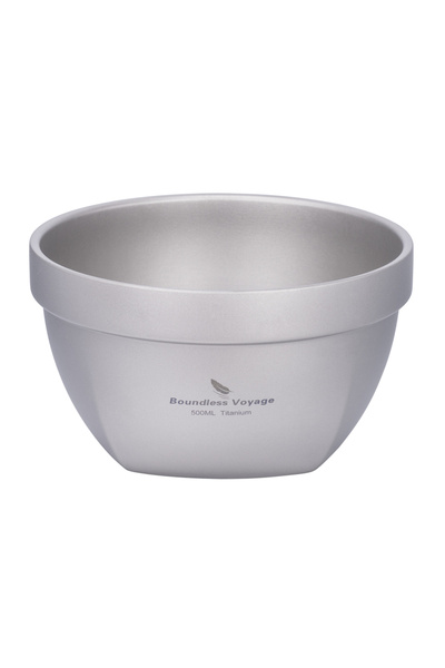Choice وعاء تيتانيوم مزدوج الجدار من Ti1161T بسعة 500 مل من Boundless Voyage،...