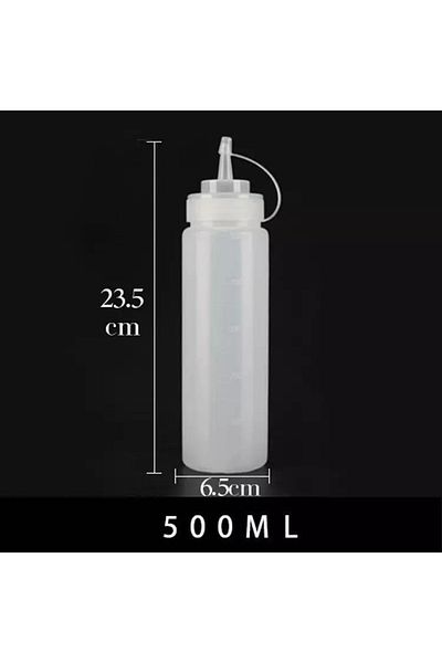 Choice 500ml 500 ml Plastic Pointed Mouth Squeeze Type Sauce Bottle Made Environmentally Friendly Materials