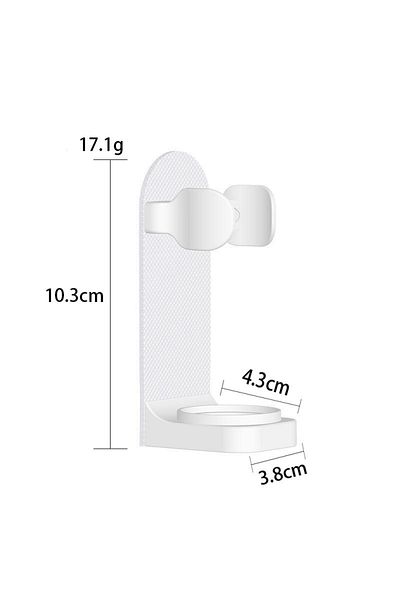 Choice - White Electronic Toothbrush Holder Wall Mounted Adhesive Toothbrush Holders Toothbrush Organizer T