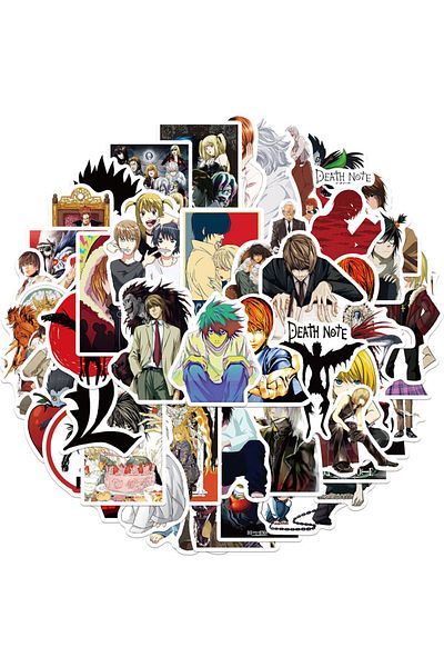 Choice 50pcs-random 50pcs Death Note Japanese Anime Stickers For Laptop Luggage Motorcycle Phone Skateboar