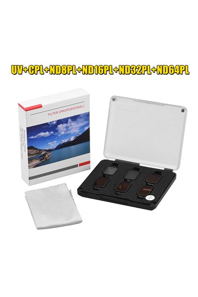 Choice 6 In 1 Brdrc Nd Filters For Dji Mini 3 Pro Uv Cpl Nd8/16/32/64 Neutral Density Lens Cover Drone Opti