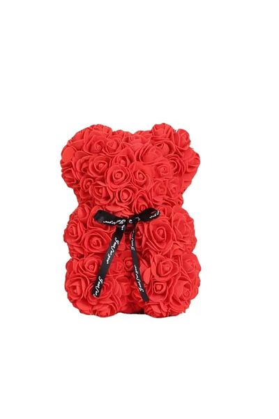 Choice Red Rose Bear New Valentines Day Gifts 25cm Flower Bears Artificial Floral Decorations Mother' Day G