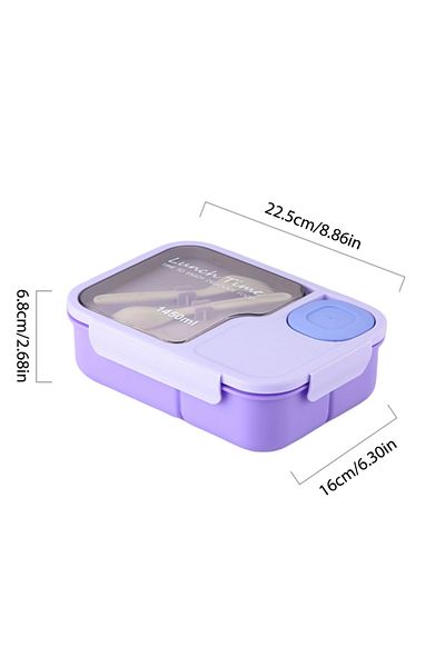 Choice Kn24711pp Bento Lunch Box For Kids Girls Cartoon Students Kawaii Cute Heated 3 Grid Sandwich Snack F