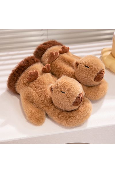 Choice Brown Capybara Plush Glove Penguin Peluche Toy Kapibara Lnternet Celebrity Cartoon Animals Gift