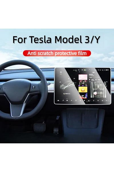 Choice For Tesla Model 3 Y Car Navigation Screen Protector Center Control Screen Glass Film Tempered Gla...