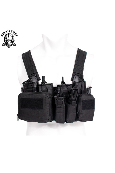 Choice BK Tactical TCM Nylon Chest Rig Vest Molle System Magazine Pouch Drop ...