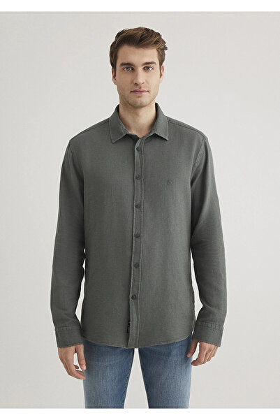 Mavi Yeşil Gömlek Slim Fit / Dar Kesim 0211461-71598