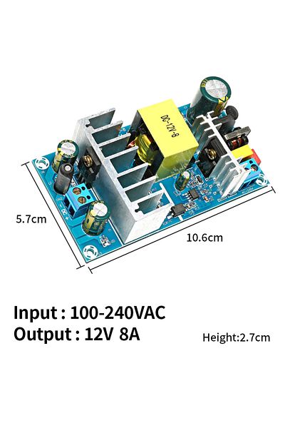 MZMW 12v 8a Isolated Switching Power Supply Module Ac 100-240v To Dc 12v 24v 1a 2a 3a 4a 6a 7a 8a 9a Vol