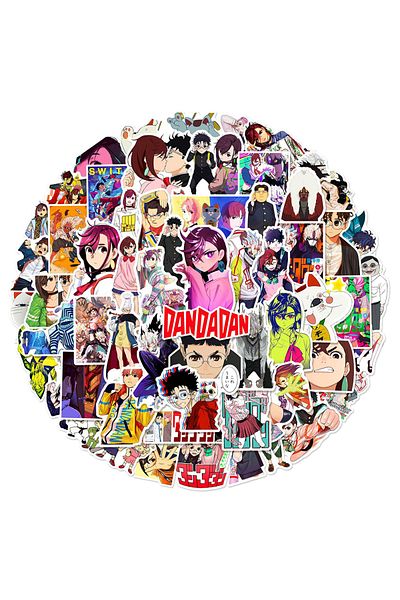 Choice 60pcs 60pcs Momo Ayase Dandadan Anime Stickers Funny Okarun Cartoon Sticker Laptop Skateboard Phone