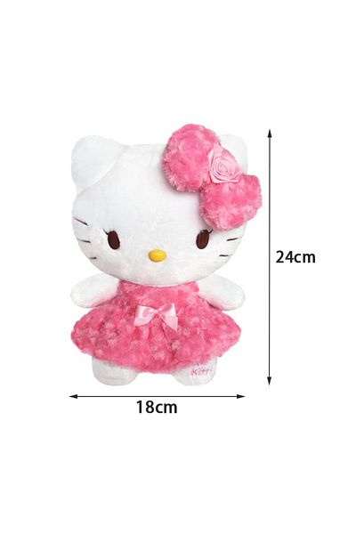 Choice Hello Kitty 24cm 32-24cm Hello Kitty Plush Doll Kawaii Rose My Melody Cartoon Figure Anime Stuffed A