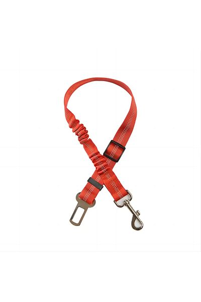 Choice Red Dog Safety Leash Adjustable Retractable Cushioning Elastic Pet Leash Car Seat Seat Belt Safety R