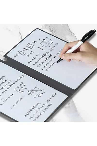 Choice 1 Pcs Reusable Whiteboard Notebook Set With Whiteboard Pen Erasing Cloth Leather Memo Pad Weekly ...