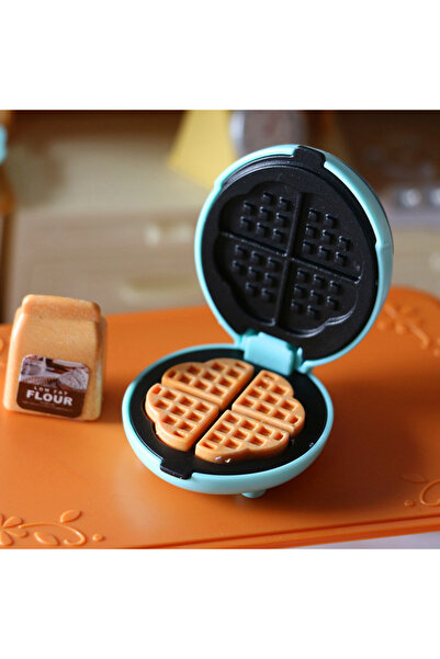 Choice مجموعة واحدة من فرن كهربائي مصغر لبيت الدمى بمقياس 1/6 وصانعة خبز صغيرة ونموذج أثاث المطبخ أ