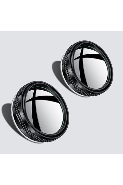 Choice Black 2pcs Blind Spot Mirror For Car Traffic Mirror Car Rear View Mirror Full Vision 360 Wide Anger
