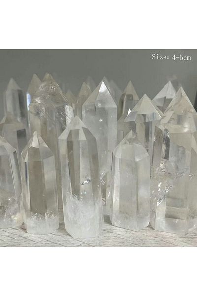 Choice 4-5cm 1pcs Brazilian Natural Quartz Crystal White Crystal Brazilian Crystal Healing Crystal Ornament