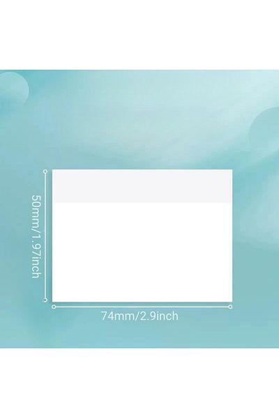 Choice Small 1 Pack Transparent Sticky Note Pad, 3 Different Size See Through Clear Sticky Notes, Waterproo
