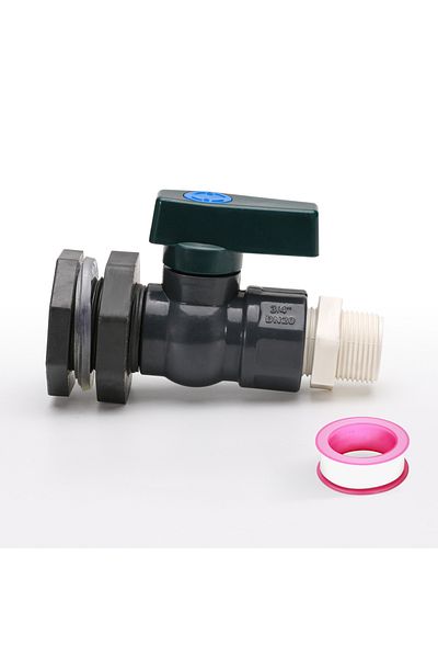 Choice 1set Pvc Rain Barrel Diverter Kit, 3/4 Inch Rain Barrel Valve, Rain Barrel Spigot Kit With Bulkhead
