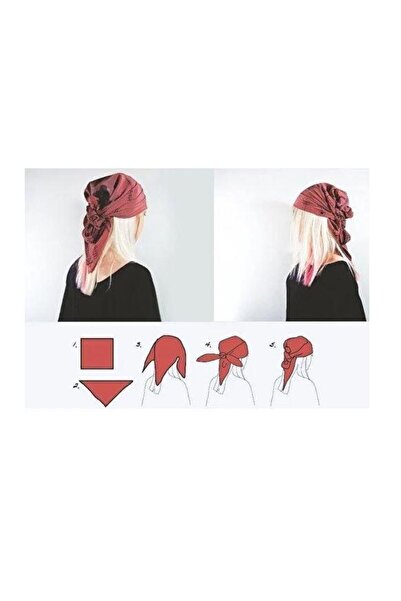 RAMDET Шарф з малюнком місяця і зірки Бандана з турецьким прапором 50-50 см Велика хустка з місяцем і зіркою Бандана для руки Шарф