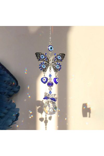 Choice C 3274 1 Piece, Butterfly Devil's Eye, Crystal Pendant, Family Outdoor Garden Decoration