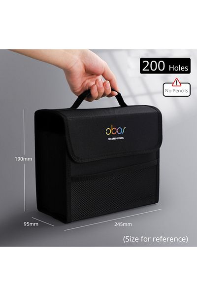 Choice 48/72/120/150/200 Holes Colored Lead Pencils Storage Bag Large Capacity Case Box Holder School Su...