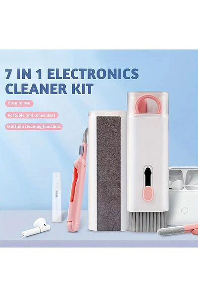 Choice Blue 7-in-1 Cleaning Kit For Electronics - Safely Clean Keyboards, Earphones, Headsets, Ipads, And P