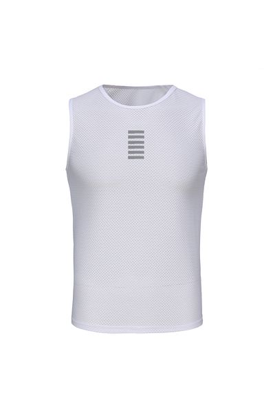 Rsantce Xl Reflective-white 2023 Cycling Base Layer Sleeveless Mtb Bike Sports Shirt Underwear Racin