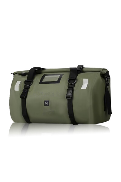 Choice1 حقيبة دراجة نارية جافة بدون شعار 66 لتر، حقيبة دافل عاكسة مقاومة للما...