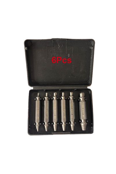 Choice 6pcs Silver Broken Double Head Screw Extractor Sliding Thread And Broken Wire Remover 4341 Hexagon D