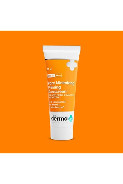 The Derma Co كريم الوقاية من أشعة الشمس لتقليل حجم المسام مع النياسيناميد 50 جرام